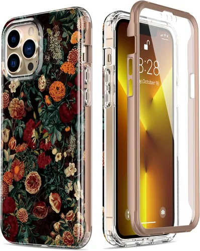 Miniatura 33 de Esdot Funda protectora para iPhone 13 Mini con protector de pantalla integrado, protección de grado militar con diseños de moda para mujeres