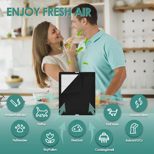 Miniatura 4 de Idylis - Filtro de repuesto para purificador de aire Filtrete FAP-C01-A e Idylis AC-2119 IAP-10-100 IAP-10-150 IAPC-40-140 con filtro Idylis