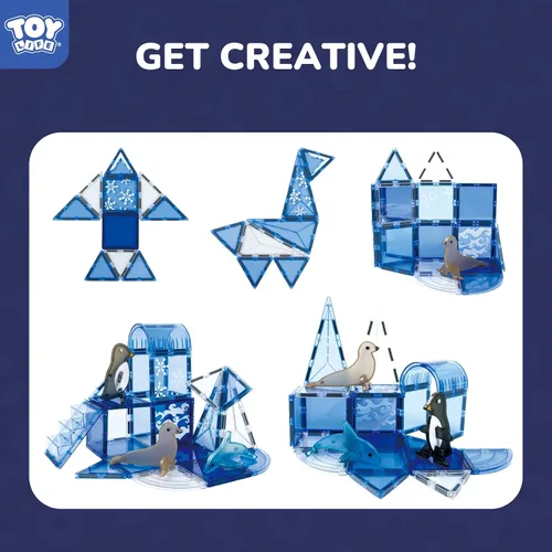 Miniatura 2 de TOY Life Azulejos Magnéticos para Niños de 4-8 Años, Juguetes Magnéticos para Niños Pequeños de 3+, Juguete de Construcción con Azulejos Magnéticos