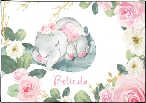 Miniatura 11 de Woodland Bear Fox Deer - Alfombra personalizada de fibra de poliéster antideslizante para decoración del hogar, alfombra personalizada