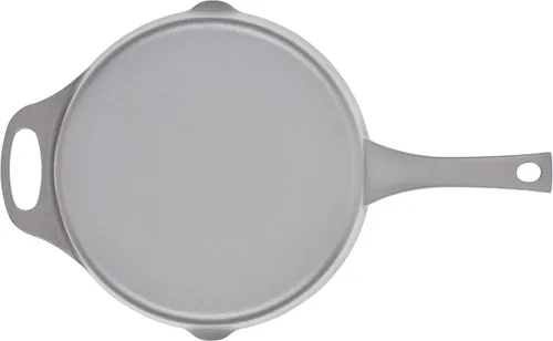 Miniatura 9 de Rachael Ray NITRO - Sartén de hierro fundido con mango auxiliar y boquillas de vertido, 10 pulgadas, color gris