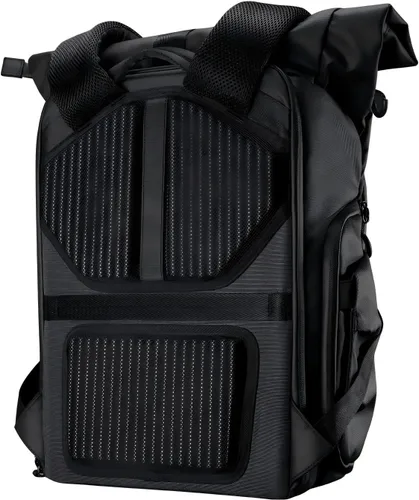 Miniatura 8 de K&F CONCEPT Mochila para cámara, bolsa para cámara con compartimento para laptop de 15.6 pulgadas, mochila expandible con bolsillo superior