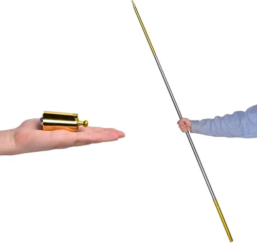 Miniatura 9 de SUMAG Magic Staff - Bastón de metal con video tutorial de enlace para magos profesionales, primer plano, trucos de magia de bolsillo, accesorios