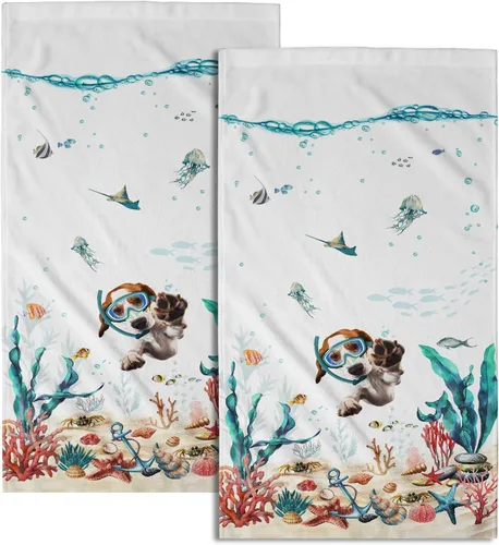 Miniatura 19 de Giwawa Autumn Pumpkin Hand Towels Maple Leaves Bath Fingertip Towel Set of 2 Thanksgiving Soft Absorbent Dish Wash Cloth Kitchen Home Hotel Decor