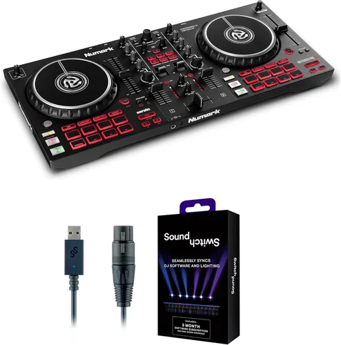 Miniatura 9 de Numark Mixtrack Pro FX Controlador Serato DJ con 2 cubiertas, mezclador, palas de efectos e interfaz de audio