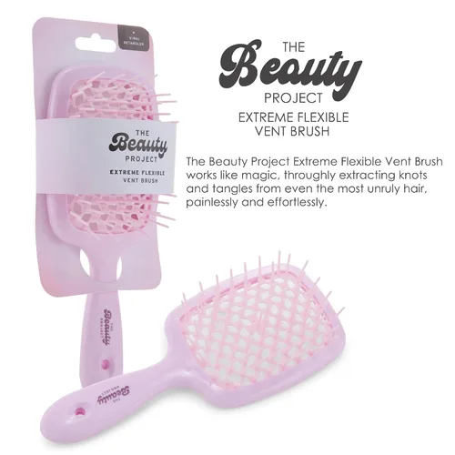 Miniatura 5 de Cepillo desenredante para todo tipo de cabello húmedo o seco, cepillado sin dolor, cepillo ventilado, mango ligero con flexión extrema para Amatista