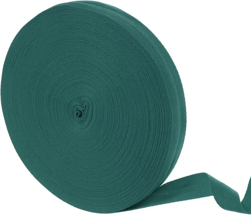 Miniatura 34 de uxcell Cinta de sarga de algodón de 50 yardas, cinta de espiga de 3/8 pulgadas para coser ropa, manualidades (azul)