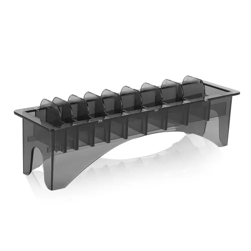 Organizador de 10 rejillas para cortapelos, soporte para protectores de cortapelos, estuche de cortapelos eléctrico, organizador de peine de límite,