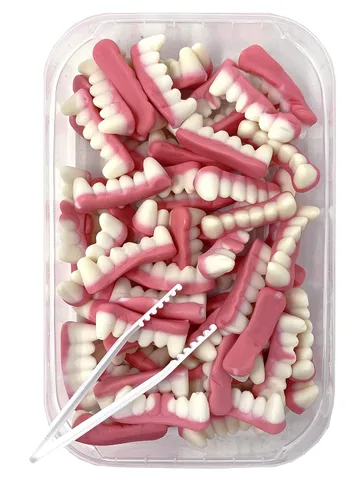 Miniatura 2 de Zweet Gummy Candy - Caramelo masticable de dientes de vampiro, 10 onzas, caramelo kosher gomoso, caramelo halal, paquete resellable de caramelos