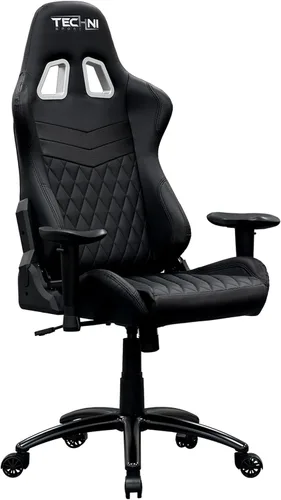 Miniatura 9 de Techni Sport RTA-TS51-BK - Silla para juegos, color negro Adjustable lumbar support, adjustable armrests, carbon fiber look, 300 lb capacity