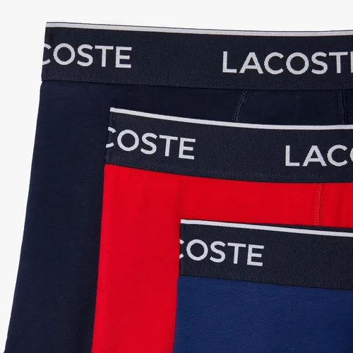 Miniatura 2 de Lacoste Traje de baño de algodón elástico tricolor para hombre, paquete de 3