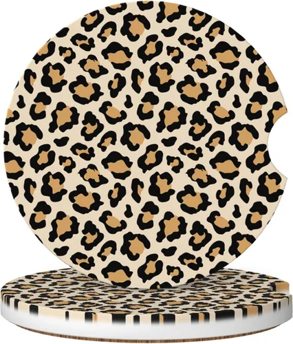 Miniatura 13 de Posavasos absorbentes de coche para portavasos, 2 unidades, universales, antideslizantes, de cerámica, para mujeres y hombres, 2.56 pulgadas