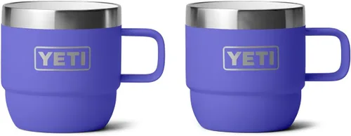 Miniatura 13 de YETI Rambler - Taza apilable de 6 oz, de acero inoxidable, aislada al vacío para espresso/café, paquete de 2 Azul marino