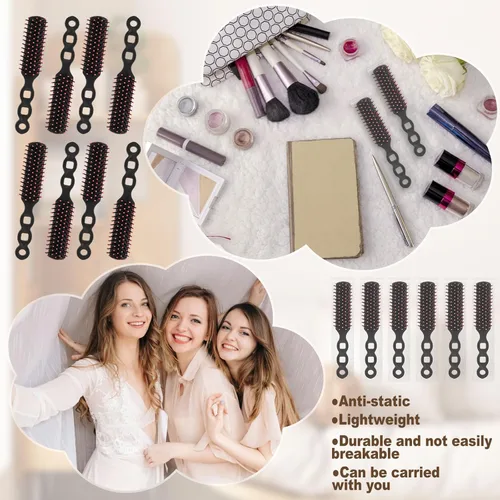 Miniatura 6 de Cepillos de pelo a granel para personas sin hogar envueltos individualmente, cepillo de pelo a granel, cepillo de pelo para cabello rizado, adecuado