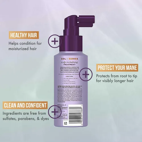 Miniatura 4 de Pantene Gold Series New Lengths - Tratamiento revitalizante para el cuero cabelludo, 4.2 onzas líquidas con infusión de té verde, hidrata, fortalece