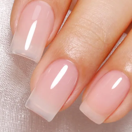 Miniatura 29 de Esmalte de uñas en gel color rosa transparente, 15ml, color rosa translúcido Jelly, esmalte de uñas en gel UV/LED que se absorbe para manicura