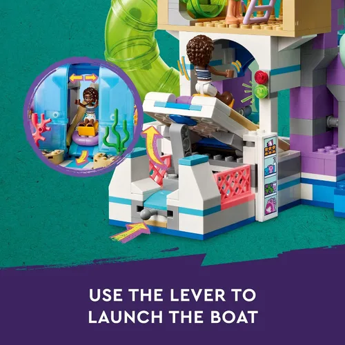 Miniatura 5 de LEGO Friends Parque Acuático de Heartlake City - Juguete de Construcción para Juego Simulado con Figuras y Sets de Juego para Niñas y Niños, Edades