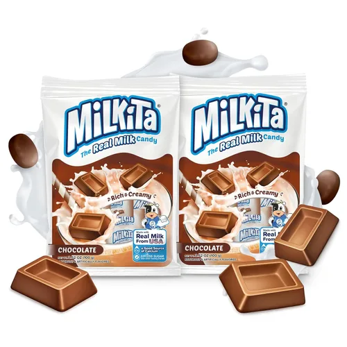 Miniatura 13 de Milkita Bites - Caramelos de leche – Dulces saludables bajos en azúcar con leche real para niños y adultos – Tamaño de bocado, caramelo sin gluten