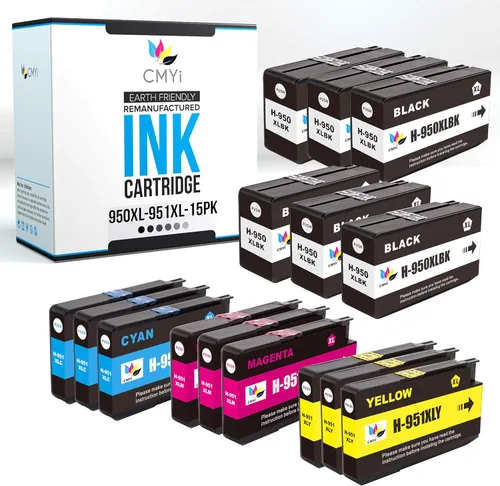 Miniatura 13 de 950XL - Cartucho de tinta de repuesto negro para HP Officejet Pro 251dw, 276dw MFP, 8100 - N811a, 8600, 8600 Plus, 8600 Premium, 8610, 8615, 8616
