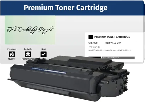 The Cartridge People Compatible CRG 041,0452C001, tóner negro, 10,000 páginas de alto rendimiento, Imageclass LBP312X LBP312dn, I-SENSYS LBP-312X,