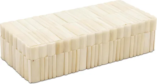 Miniatura 27 de Handicrafts Home Caja de almacenamiento decorativa con tapa – 10 x 4.5 x 2.5 pulgadas Organizador de decoración moderna para el hogar, caja