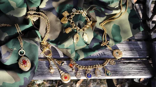 Miniatura 4 de Ben-Amun Jewelry - Pulsera de abalorios de oro de inspiración vintage