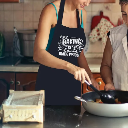 Miniatura 3 de Delantales divertidos para mujer con bolsillos, delantal de cocina ajustable para cocinar hornear, regalos de cumpleaños para mamá y abuela