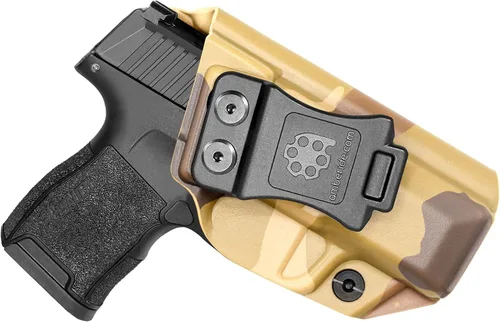 Miniatura 13 de Amberide IWB Funda Kydex para SIG Sauer P365 / P365 SAS / P365X, transporte oculto, opciones MOS y no MOS disponibles, inclinación ajustable