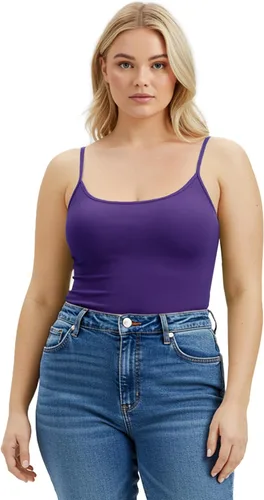 Miniatura 394 de Emmalise Camisola larga casual básica para mujer, con tirantes ajustables, top en capas