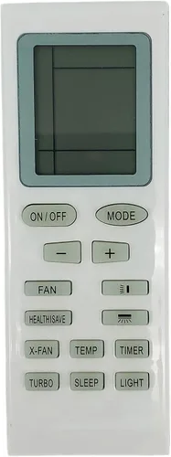 Repuesto compatible con control remoto universal Gree para la mayoría de los modelos, cambio de grado ℃/℉ (pantalla en grados Celsius)