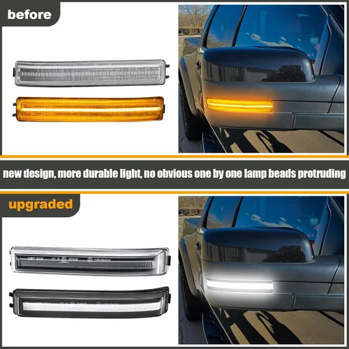 Miniatura 2 de Luces de Señal de Giro para Espejo Lateral Montaje LED Transparente F150 2009 2010 2011 2012 2013 2014/para Mark LT 2013 2014 para Raptor 2010-2014