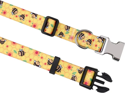 Miniatura 2 de Collares de perro personalizados Mihqy, collar de perro personalizado con nombre y número de teléfono, múltiples patrones y 4 tamaños, collar