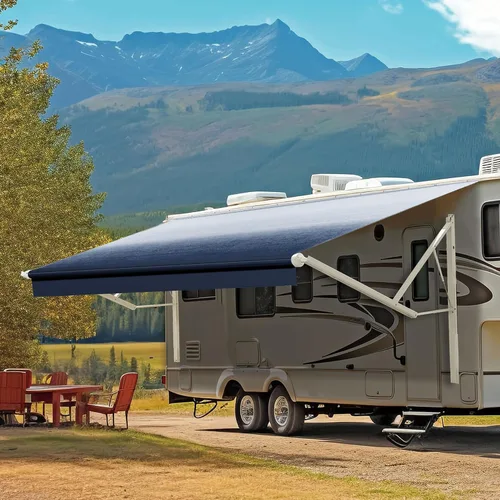 Miniatura 11 de YESCAMP Kit Completo de Toldo Motorizado Retráctil Eléctrico para Autocaravana para RV, Remolques, Quinta Rueda, Remolcadores de Juguetes, Motorhome