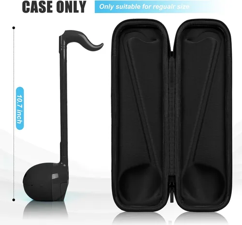 Miniatura 6 de Funda rígida de transporte compatible con instrumento musical japonés Otamatone, sintetizador portátil diseñado para bolsa de almacenamiento