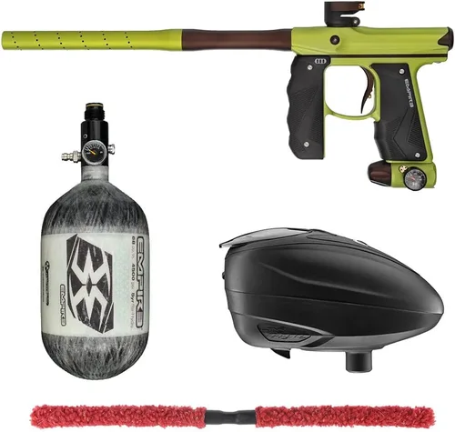 Miniatura 30 de Action Village Empire Mini GS TP Contender Kit de pistola de paintball con tanque 68/4500 Negro Polvo/Negro Polvo
