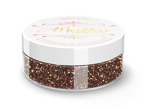 Miniatura 113 de MARBLERS Brillantina de forma gruesa de grado cosmético [estrella] 0.11 onzas (0.11 oz) Escamas No tóxica Vegana Libre de crueldad animal