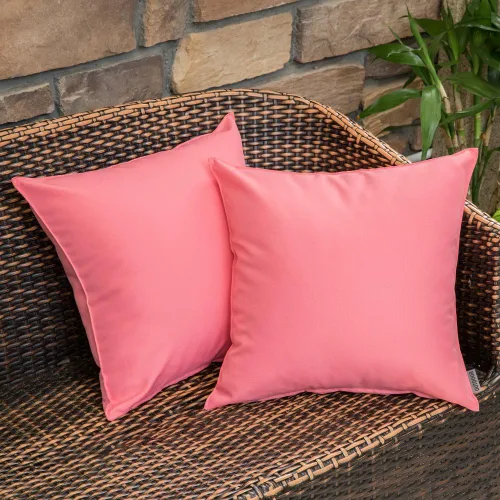 Miniatura 12 de MIULEE - Juego de 2 fundas de almohadas decorativas para exteriores, impermeables, cuadradas, para jardín, para cenador de primavera, tienda de Negro