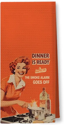 Miniatura 21 de Toallas de Cocina Divertidas "I'm Fine", Toallas Decorativas de Cocina y Té Estilo Ama de Casa Retro de los 50s, Toallas de Mano de Humor Sarcástico