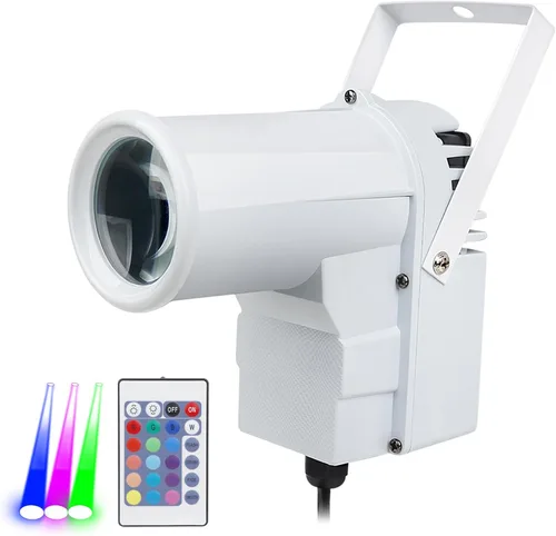 Mad Owl Foco de bola de discoteca, mini luz LED RGB con espejo, luz pequeña para juegos de fiesta de tablero de dardos, compatible con control