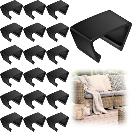 Blulu 10 piezas de sujetadores para muebles de patio al aire libre, sujetadores para sofá de muebles al aire libre 2.4 D x 1.4 W x 1.22 H