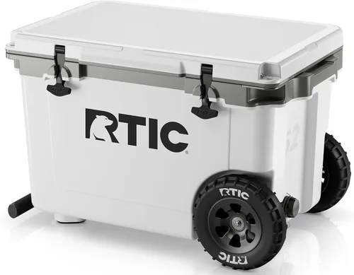 Miniatura 11 de RTIC - Hielera con ruedas ultraligera de 52 cuartos de galón, caja de hielo portátil aislada para playa, bebidas, camping, picnic, pesca, barco