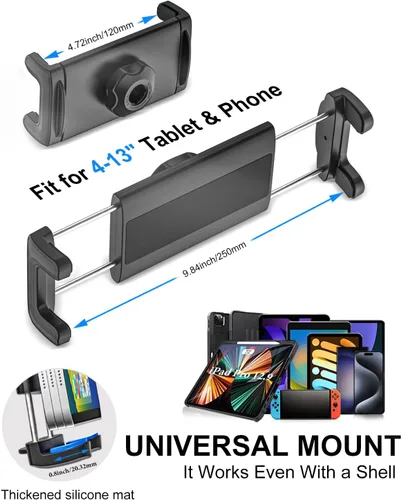 Miniatura 7 de Soporte para tableta para ventilación de automóvil, instalación sin pérdidas, soporte para tableta para iPad 10.2, 10.9, iPad mini Pro Air Z Fold 5