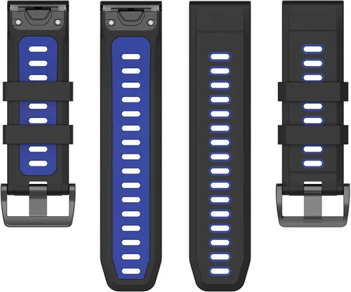 Miniatura 4 de Compatible con Garmin Fenix 6X Sapphire Band para mujeres y hombres, bandas de repuesto de silicona Quickfit de 0.86 pulgadas (1.024 in), correas