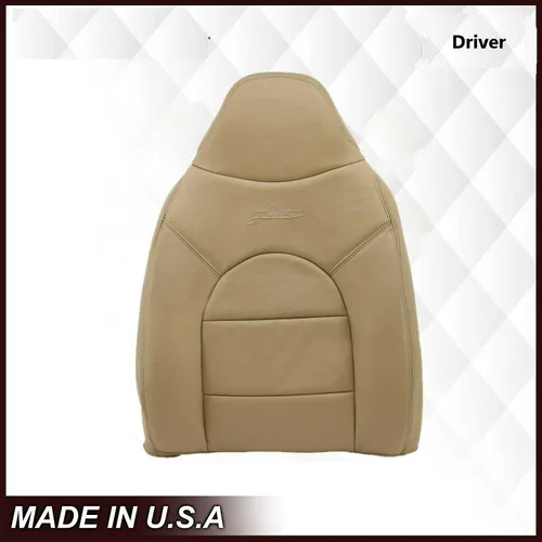 Miniatura 3 de 2000 Ford F250 F350 F450 Lariat Super Duty - Funda de asiento de piel sintética (vinilo) de repuesto en color marrón pergamino medio