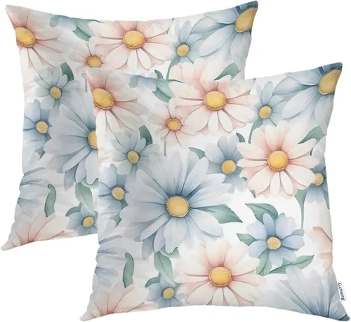Miniatura 62 de Batmerry Black Cat Green Leaves Throw Pillow Covers, Cat Among Foliage Decorative Pillow Covers Digital Printing Blended Fabric for Couch Sofa Bed