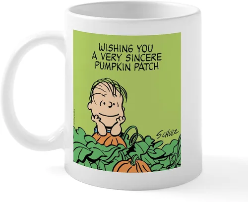Miniatura 2 de CafePress Sincere Pumpkin Patch Mug Taza de café de cerámica de 11 oz (11.0 fl oz)