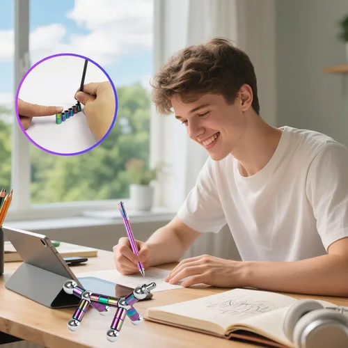 Miniatura 3 de Bolígrafos Fidget Magnéticos para Adultos y Adolescentes - Regalos de Graduación para Ella Cosas Geniales Alivio del Estrés Regalos Divertidos