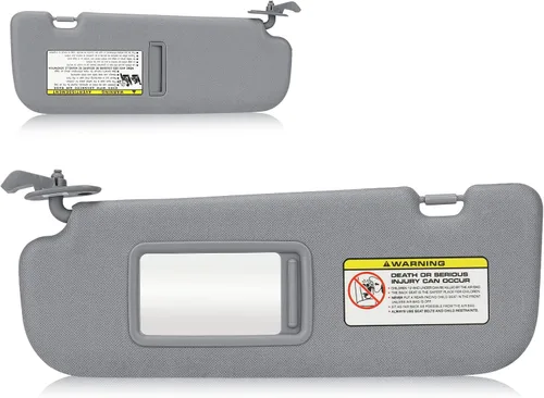 Miniatura 9 de Visera solar para Hyundai Elantra 2011-2015 (no compatible con el modelo GT), repuesto de parasol beige para lado izquierdo del conductor