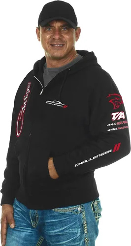 Miniatura 5 de JH DESIGN GROUP Sudadera con capucha Dodge Challenger para hombre en 2 estilos y cremallera