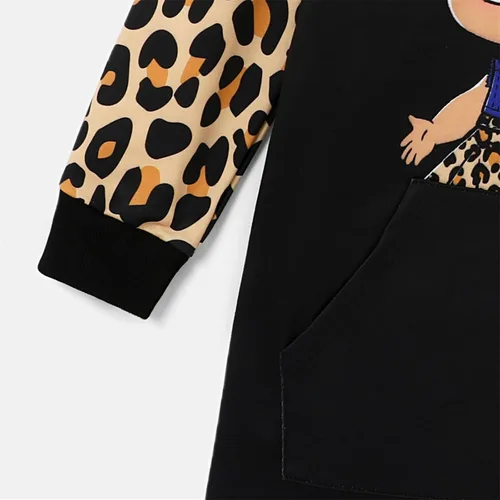 Miniatura 4 de L.O.L. Surprise! Sudaderas con capucha para niñas, jóvenes, niños, leopardo, sudadera con capucha de manga larga, bolsillo